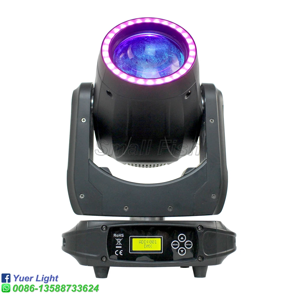 120W RGB 3in1 LED Beam Zoom Moving Head Light DMX512 Stage LED 6+12 Prism Spot Light For Wedding Led Music Party DJ Disco