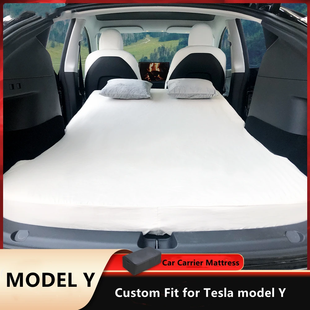 Tesla Model Y Car Interior Accessories Car Carrier Mattress Custom Camping Folding Memory Mattress for two People Model Y