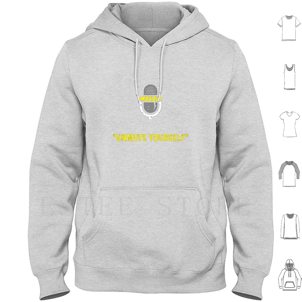 Unmute Yourself-Funny Distance Learning Hoodies Long Sleeve Video Games Playing Video Game Video Game Console Once
