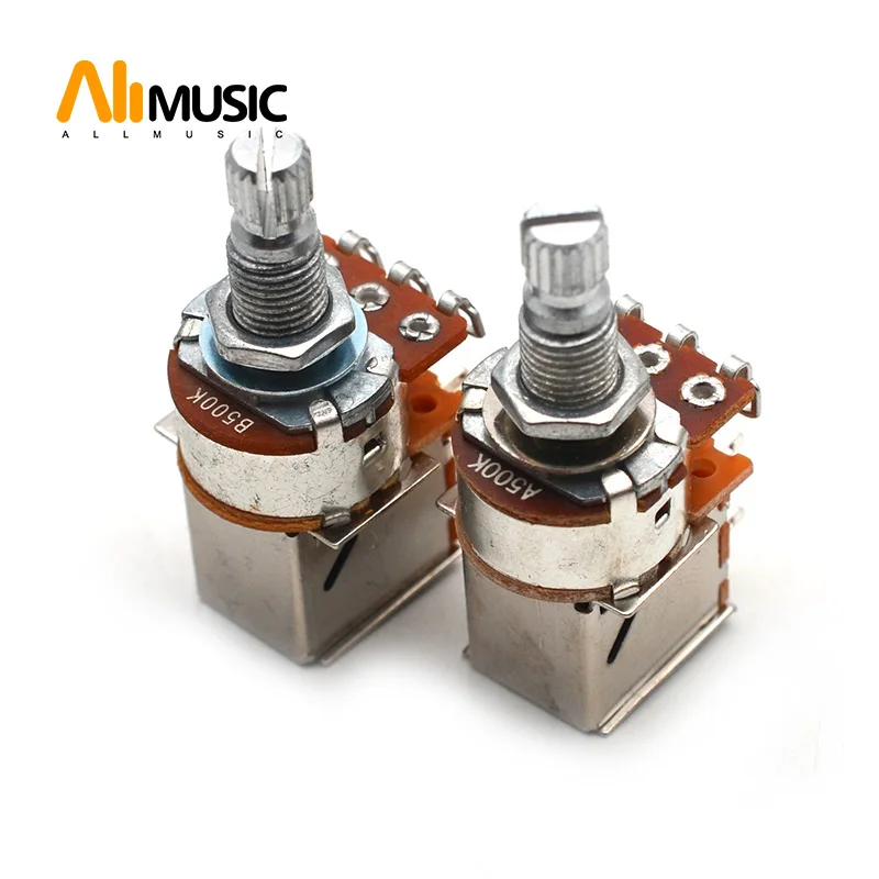 

100pcs A500K B500K Guitar Control Pot Push Pull Potentiometer Guitar part Chrome