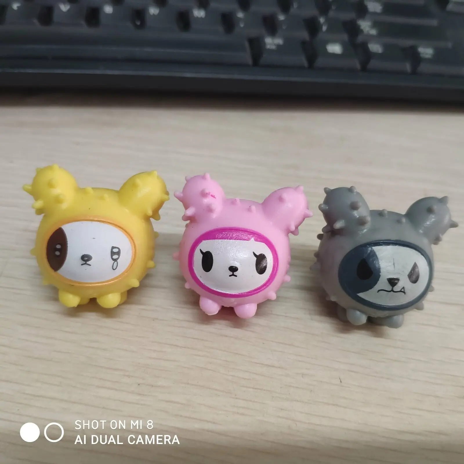 Lot of 3pcs Tokidoki Supermaket Game Figure Cactus Pups Timidina Malandrino Salamino Toys