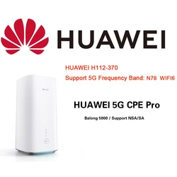 Unlocked HUAWEI 5G CPE Pro International H112-370 with Sim Card WIFI6