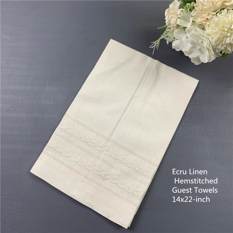 

Set of 12 Fashion Handkerchiefs Towel Ecru Linen Tea Towel Cleaning Cloth Guest Hand Dish Kitchen Bathroom Towels 14x22-inch