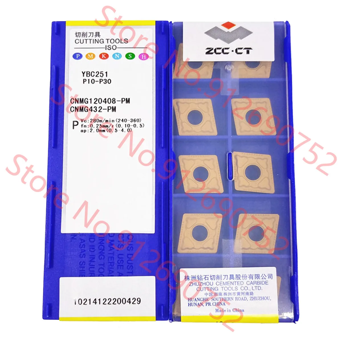 CNMG120404 CNMG120408 CNMG120412 CNMG160608 CNMG160612 CNMG160616-PM YBC251 ZCC.CT Carbide Insert CNMG Inserts