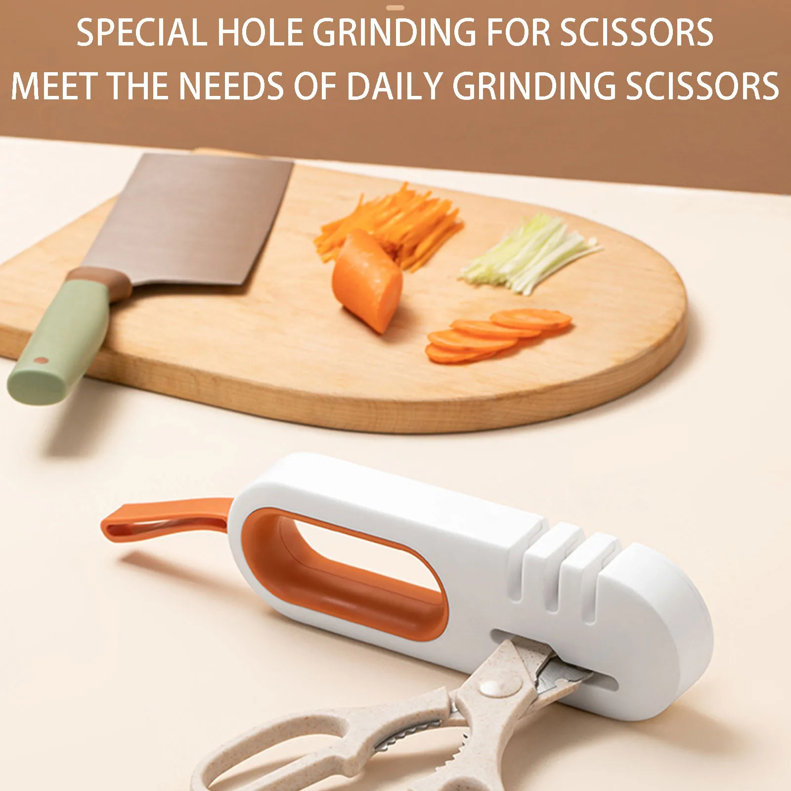 Xiaomi-cordel de silicona 4 en 1, afilador de cuchillos multifuncional antideslizante, afilador de cocina, tijeras de afilado rápido, herramienta de cocina