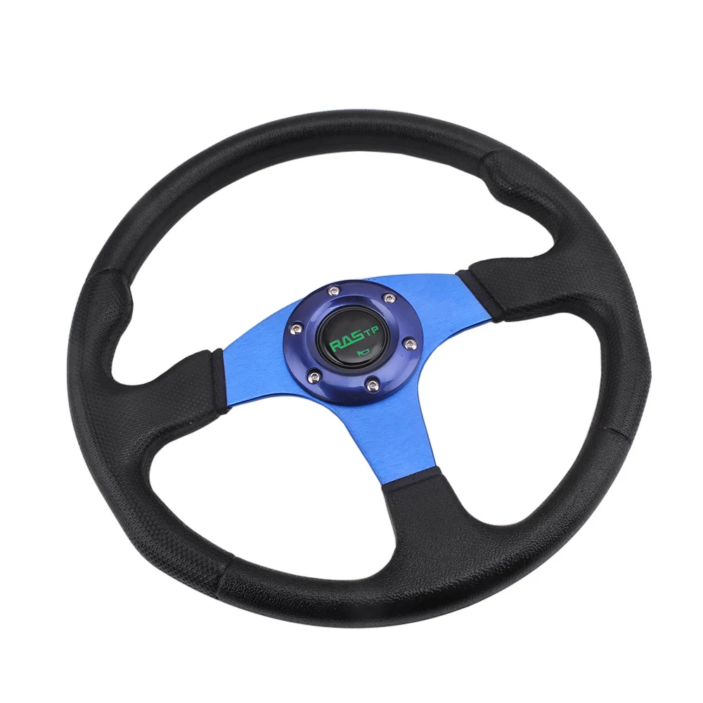 RASTP-Car Sport Steering Wheel racing Type High Quality Universal 14 inches 340MM Aluminum+PU RS-STW017-TP