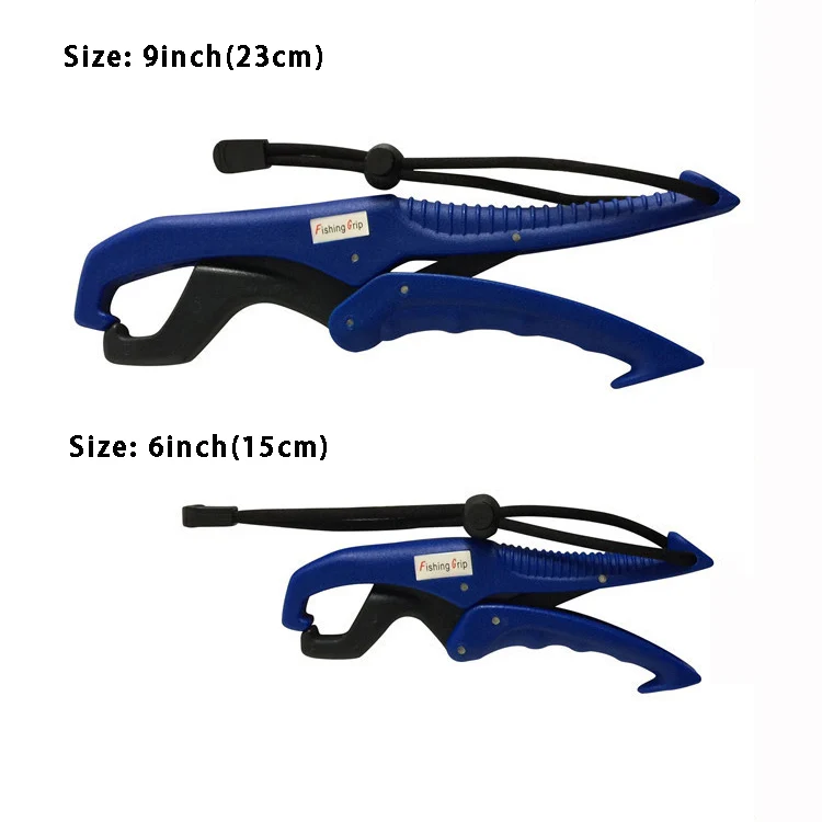 15cm 23cm Fish Grabber Plier Controller Practical Fishing Gripper Gear Tool ABS Grip Tackle Holder Clamp with Adjustable Rope