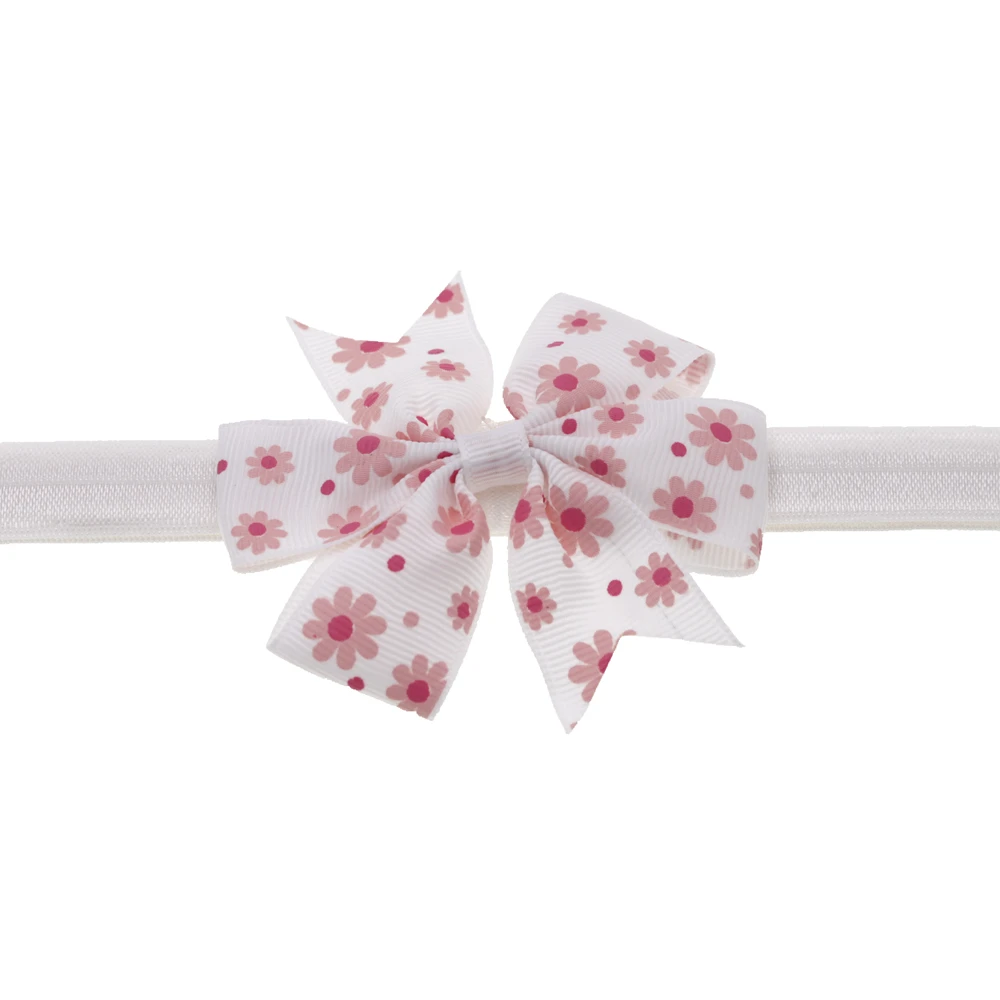 baby headband Printed Knot hair Bow Flower headband Girls Accessories Elastic Hair Band Kids children Hair Accessories