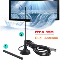 Antena de TV Digital para interiores, amplificador Dual HDTV, 50 millas, DTA-180, ATSC, ISDB