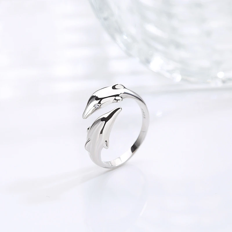 Versilberte Blütenblätter-Ringe für Frauen, süßer, schlichter, modischer, offener, verstellbarer Schmetterlingsring, Partyschmuck, Geburtstagsgeschenk – Detail 19