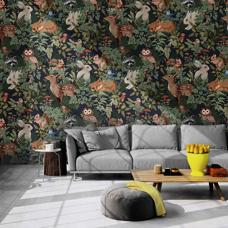 custom Southeast Asian animals wallpaper for bedroom wall paper living room TV background mural wall papers home decor stickers