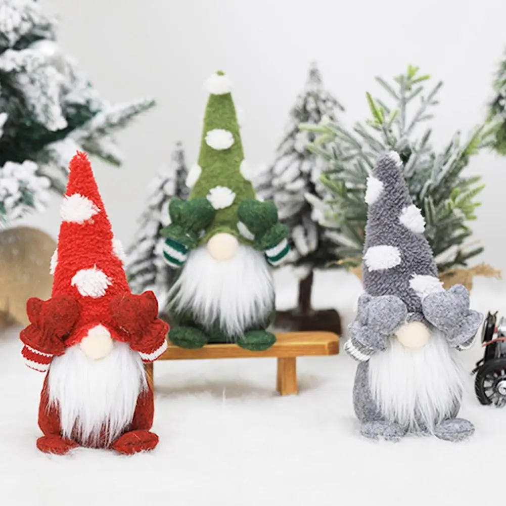 New Durable Christmas Gnomes Plush Santa Doll Xmas Gonk Dwarf Elf Decor Gifts Ornaments Suitable Shop Windows Indoor Outdoor Use