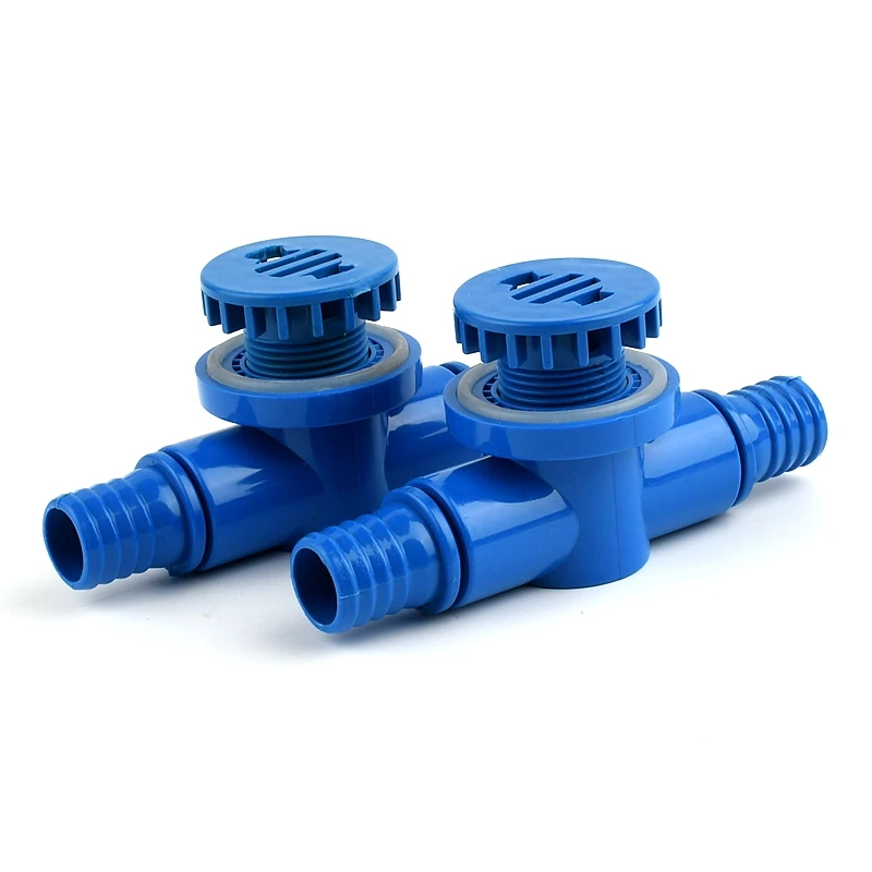 1-20pcs Double Pagoda Tee drain joint Garden Irrigation Hose Connector Aquarium drain joint Fish Tank Water Exchange Accessories