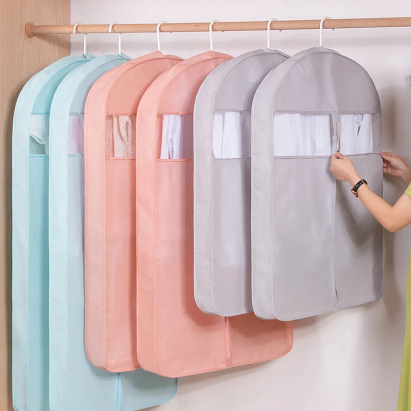 Cubierta antipolvo para ropa con cremallera 3D, almacenamiento impermeable a prueba de polvo para ropa, Protector de traje, organizador, bolsa de