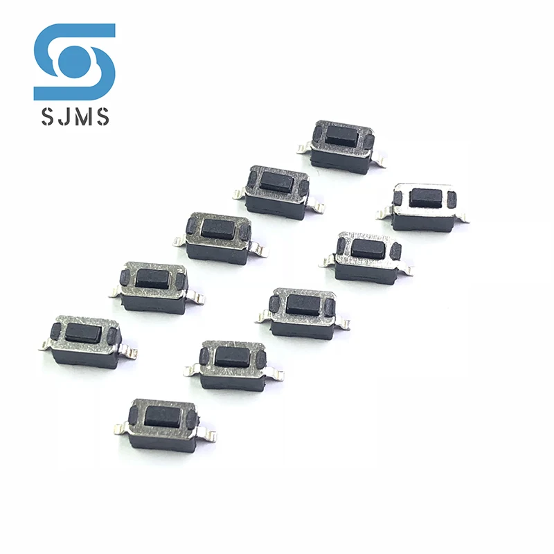 20/50/100PCS 3*6*5mm SMD 2pin Lange füße Takt Schalter Push Button weiß/Schwarz Button Tactile Micro Touch Schalter