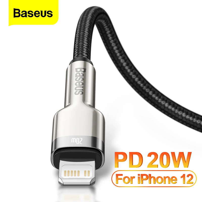 Baseus USB C Cable For iPhone 13 Pro Max PD 20W Fast Charging For iPhone 12 11 X iPad Air 4 Type C Phone Charger Cable Data Wire