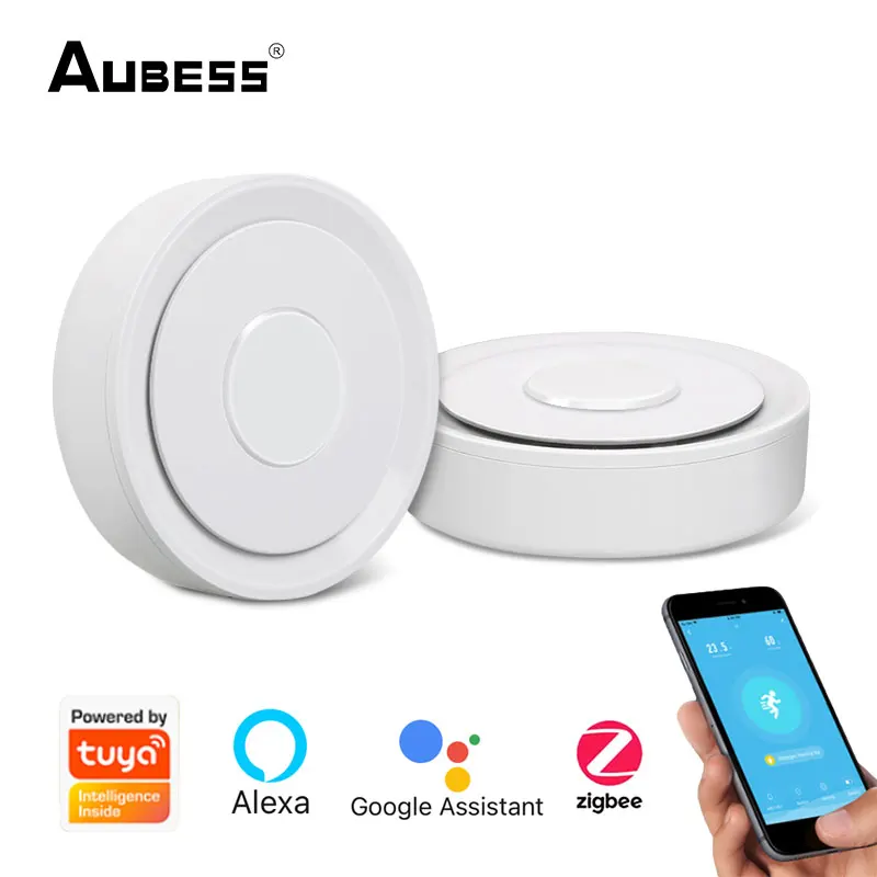 

Aubess Tuya Zigbee3.0 Smart Wired Gateway Hub Smart Home Brug Smart Leven App Afstandsbediening Werkt Met Alexa Google Thuis Hot