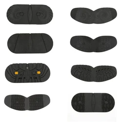Universal Fit DIY Shoe Repair Soles 1 Pair Anti-Slip Rubber Pads for Glue-On Application Men's Heel and Palm Replacement
