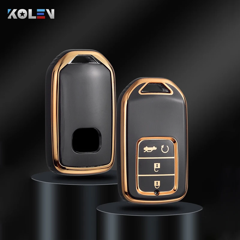 Fashion TPU Car Remote Key Case Cover Shell For Honda CRV CR-V Fit Civic Accord HR-V HRV City Odyssey XR-V Protected Keyless Fob