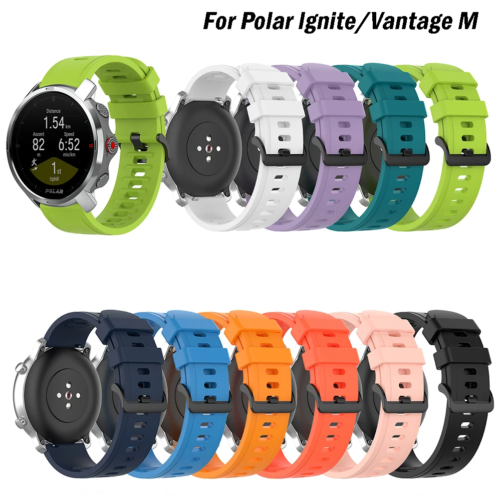 Soft Silicone WatchStrap  For Polar lgnite / Vantage SmartBand Bracelet For Polar Grit X / Unite  WirstStrap Accessories Belt