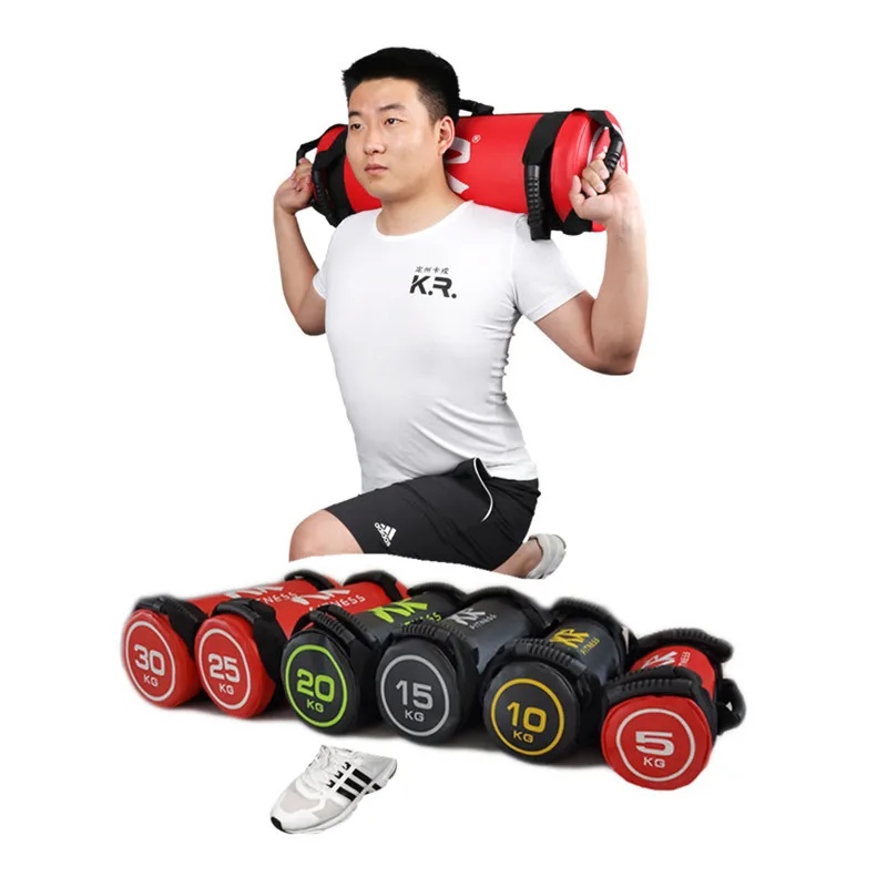 40kg Weights Load Boxing Power Bag Fitness Squat Training Sport Professional Weightlifting Punching Bag Body Building Sandbag