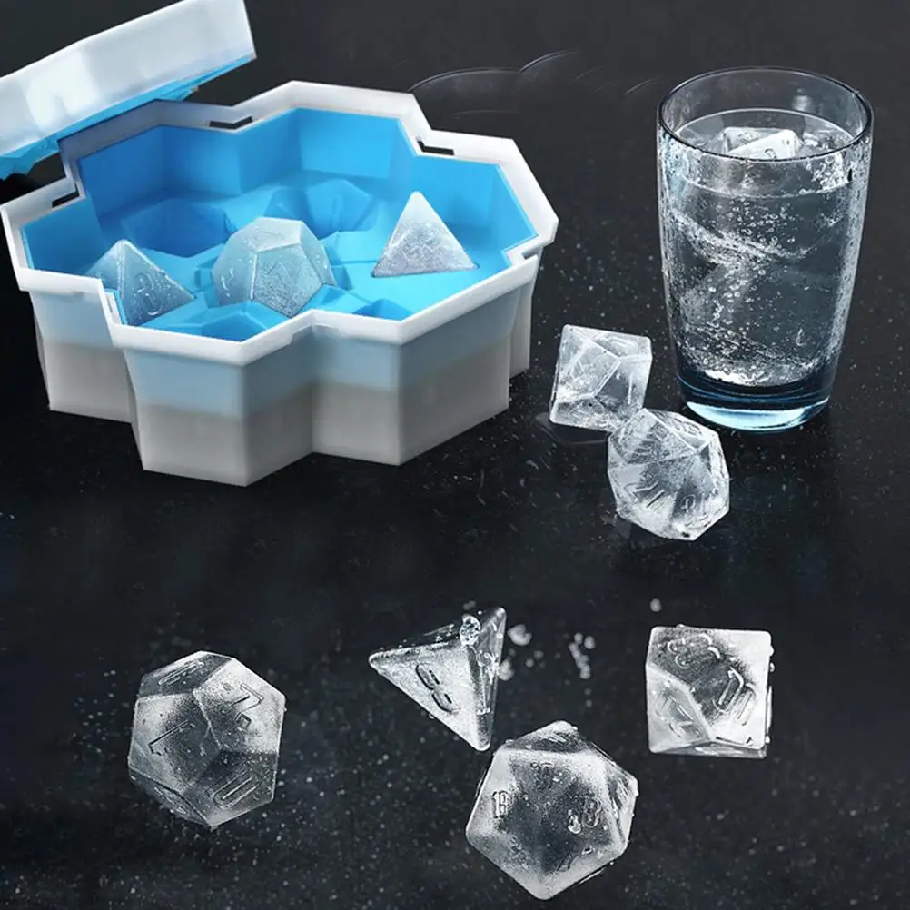 

Ice Cube Tray Silicone Ice Cube Mold For Freezer Dice-Shaped Flexible Ice Cube Maker For Whiskey Cocktail Mixed Drinks