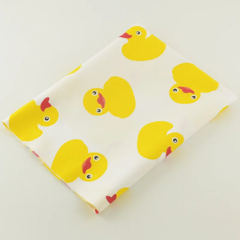 Booksew Lovely Little Yellow Ducks Designs Quilting Patchwork Twill Textile Sewing Crafts 100% Cotton Fabric Bedding Tela