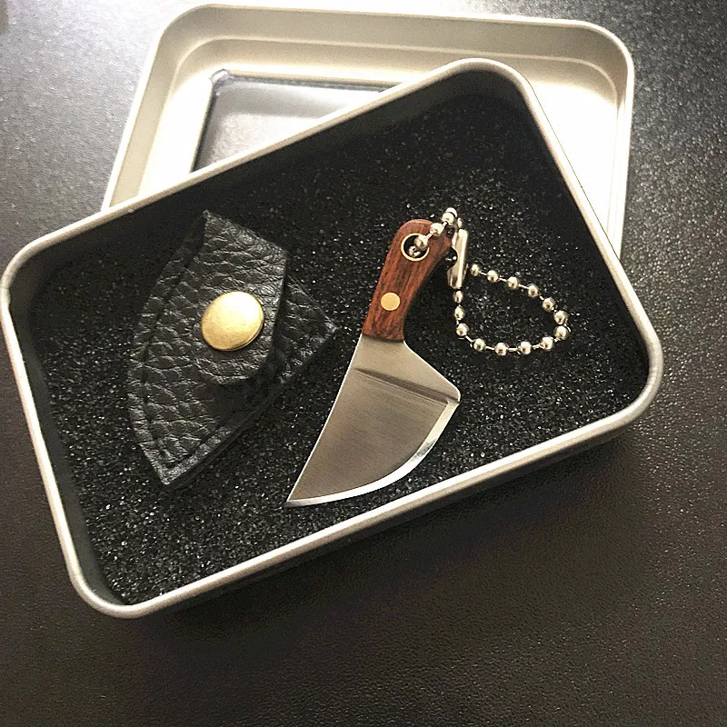 فاسق سكين صغير الفأس المفاتيح حلقة رئيسية للنساء الرجال الإبداعية كول أدوات المطبخ المصنوعة من الفولاذ المقاوم للصدأ حقيبة سيارة Airpods صندوق اكسسوارات #5