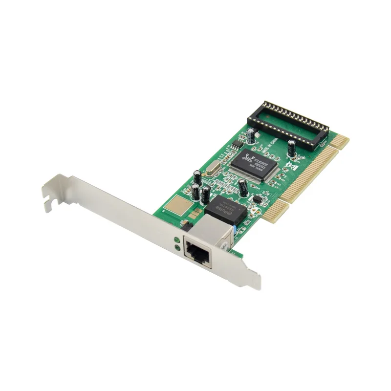 

1 RJ45 Port PCI Lan Adapter Single Port Gigabit Fast Ethernet Controller Network Card Realtek RTL8169SC Chipset 10/100/1000Mbps