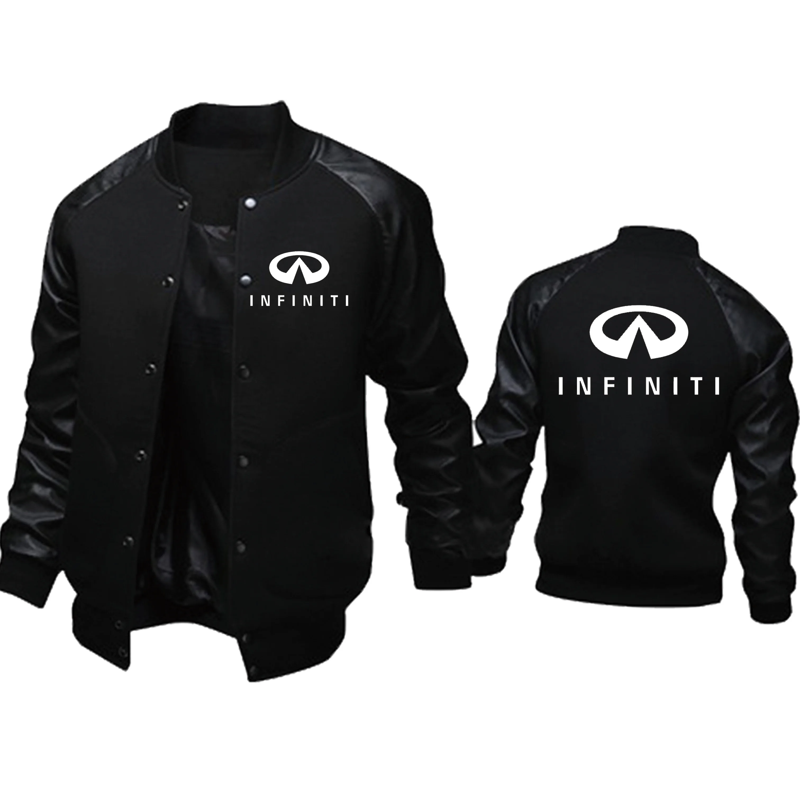 New Spring Autumn Men's pullover Infiniti Car Logo Print Oblique chain Fashionhip hop harajuku Casual Men Wear Sweats