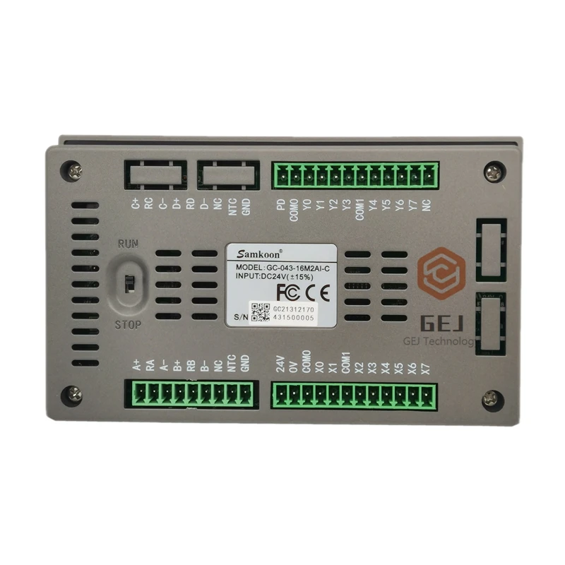 4.3inch GC-043-16M2AI-C Samkoon DC 24V Resolution 480*272 integrated PLC&HMI 2-way Analog input 2-way High speed counting