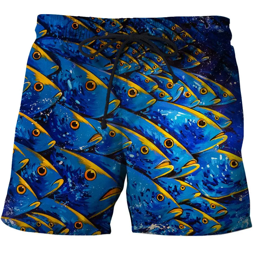 3d Fish Quick Dry Summer Mens Siwmwear Men Beach Board Shorts Briefs For Men Swim Trunks Swim Shorts Beach Wear Asian size s-6xl