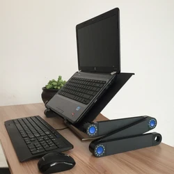 Suporte portátil para notebook, mesa dobrável para pc, sofá, mesa, ergonomia ajustável, prateleira de liga de alumínio