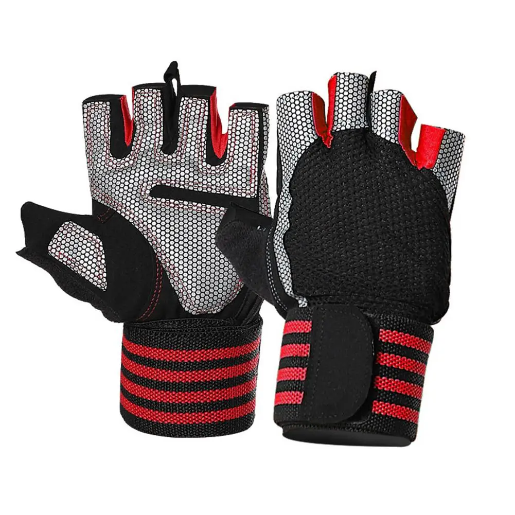 Fitness Wrist Gloves Outdoor Sports Cycling Half-Finger Gloves Gym Gloves Fitness Gloves Guantes Gym Gloves Luva Academia