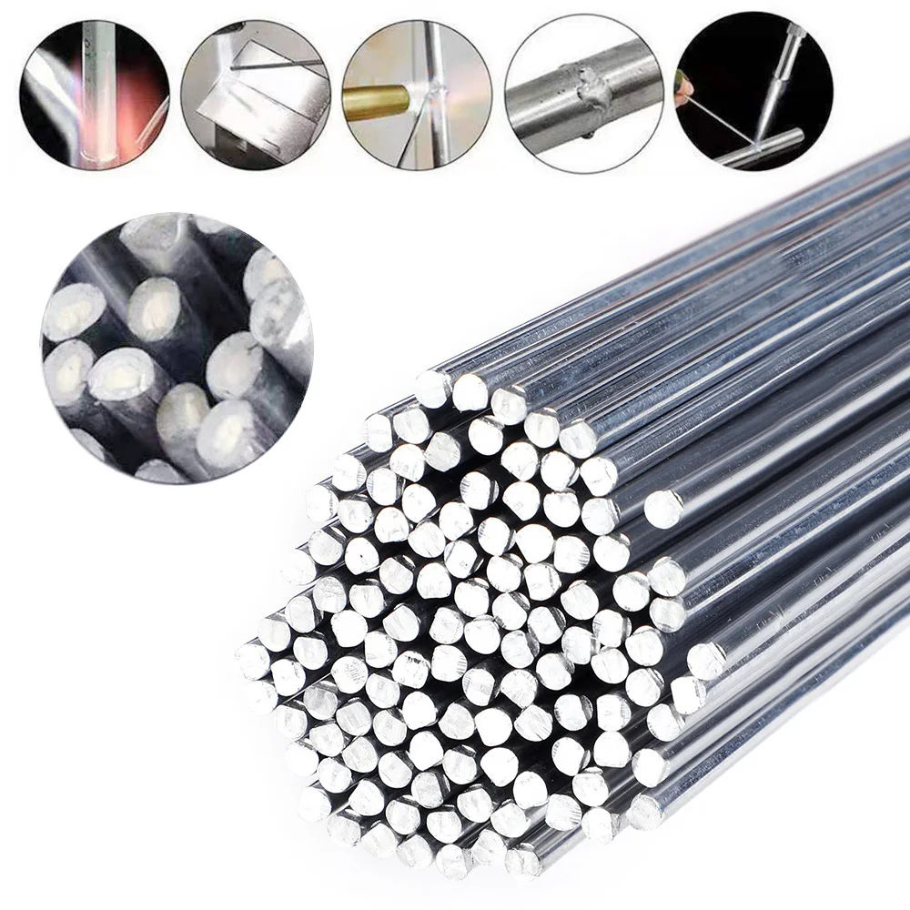 10-50pcs Welding Rods No Need Solder Powder Aluminum Welding Rod 1.6/2mm Brazing Low Temperature  Aluminum Solder Soldering Rod