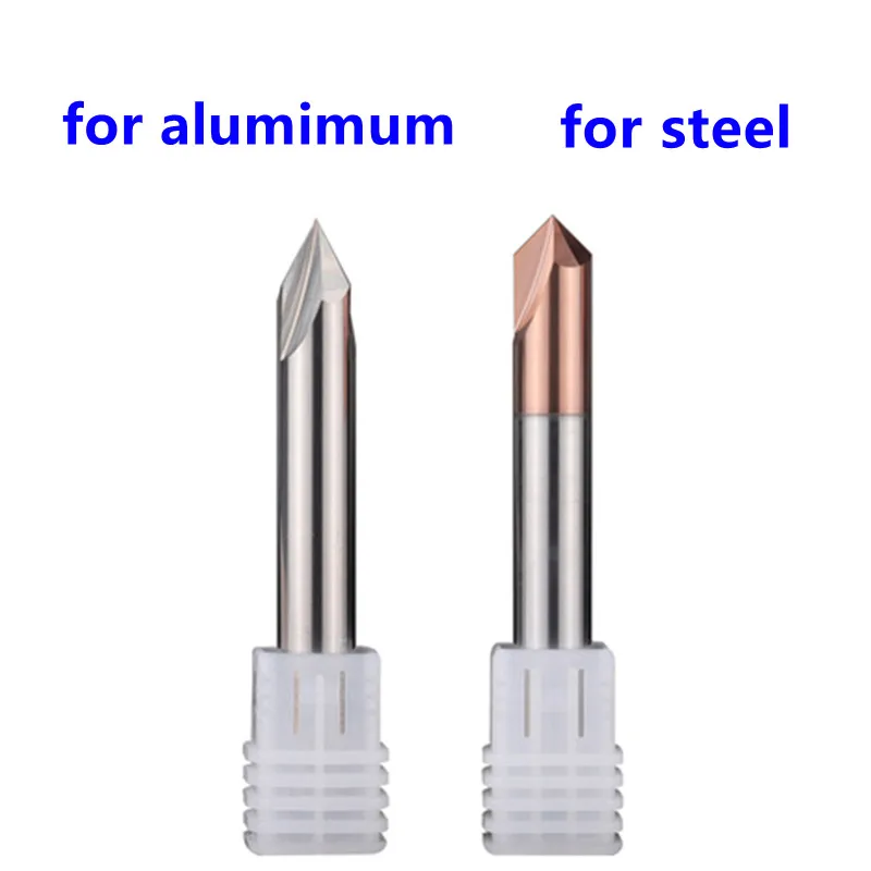 Chamfer Tools cnc Milling Cutter Carbide Corner Router Bit Chamfering End Mill Deburring Edges V Grove 90 Degree 3 Flutes