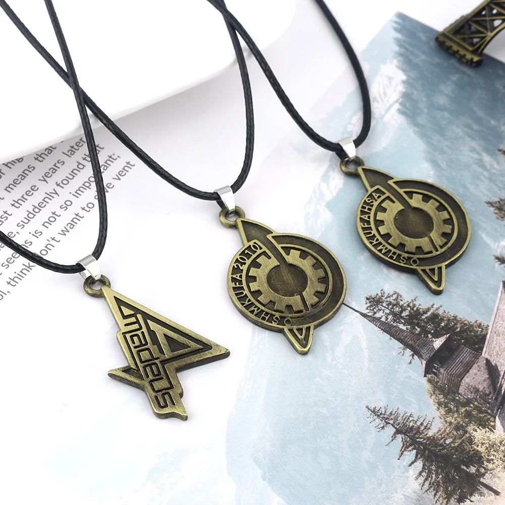 MIDY Spiel Steins Tor Abzeichen Halskette Amadeus Makise Kurisu Labmen Das Schicksal der Stein Anhänger Halskette Frauen Männer Schmuck – Detail 5