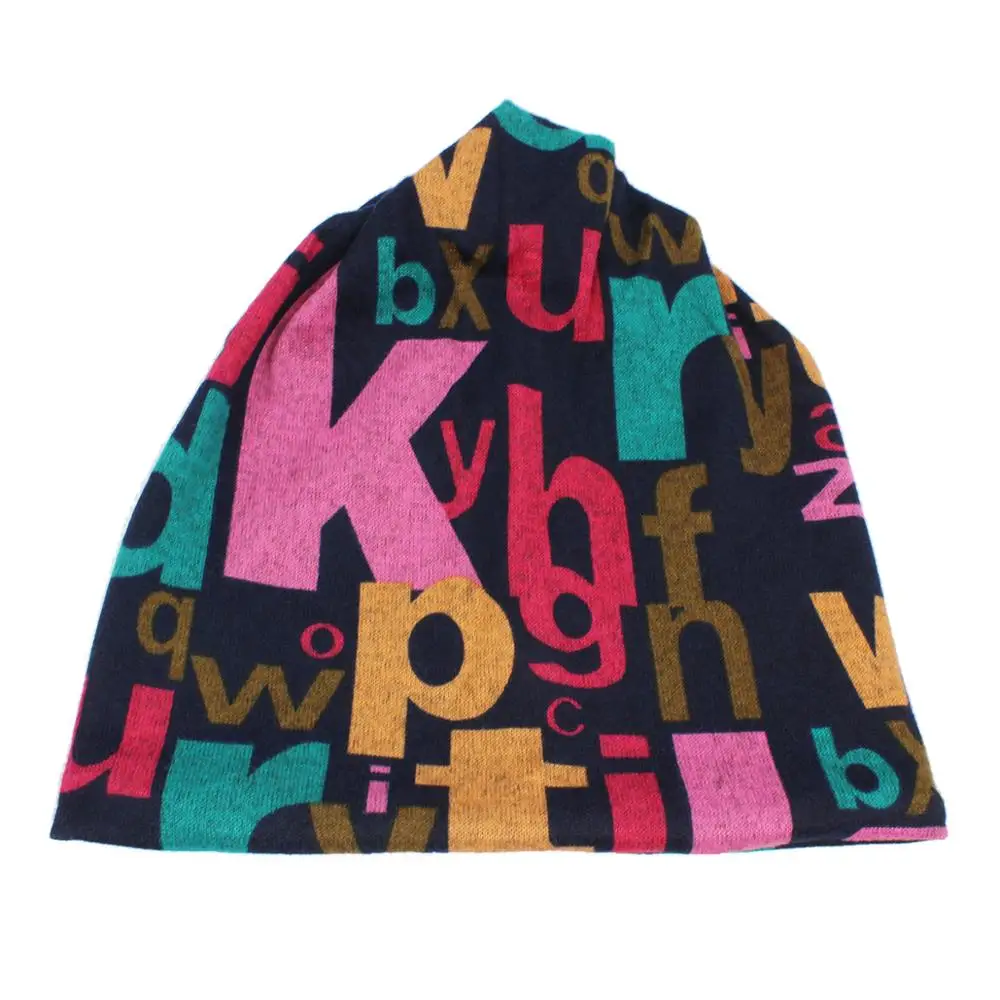 ALTOBEFUN Winter Autumn Hat Men Women Teenager Adult Thin Girl Scarf Multifunction Skullies Beanies Vintage Cap AHT182