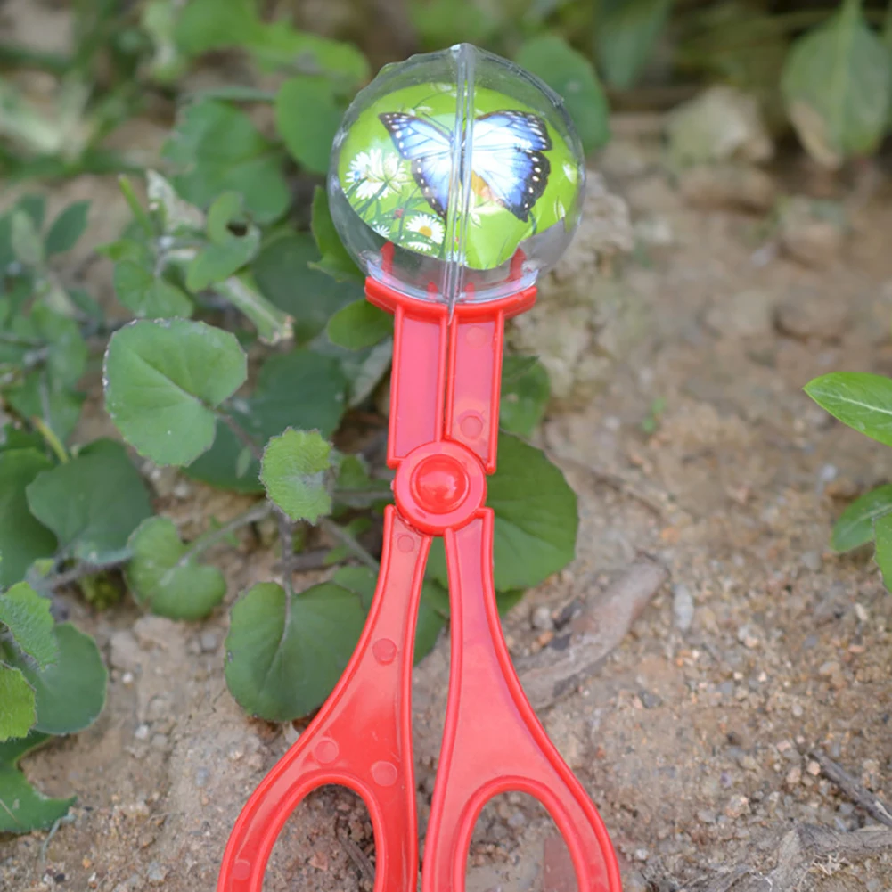 Bug Insect Catcher Scissors Tongs Tweezers Scooper Clamp Kids Toy Cleaning Tool For Biological outdoor adventure game toys