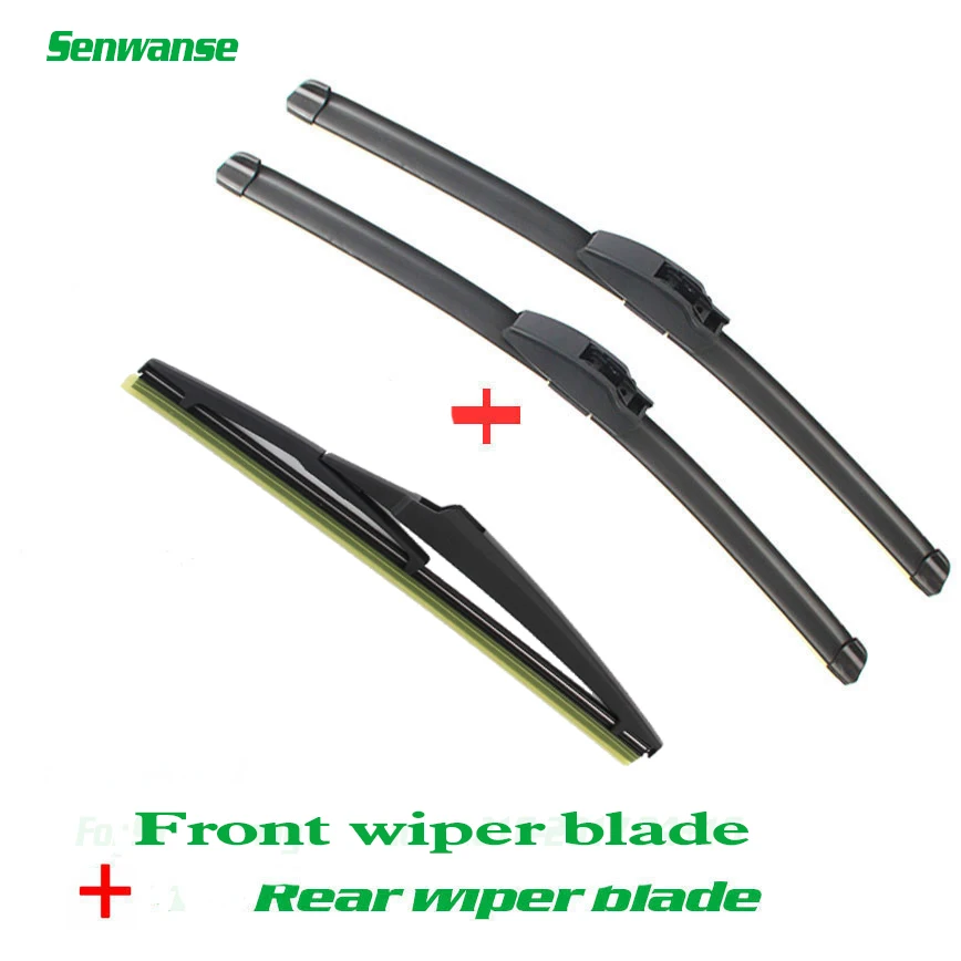 

Senwanse Front and Rear Wiper Blades For Mitsubishi Mirage 2010-2016 Windshield Windscreen wiper 22"+14"+12"