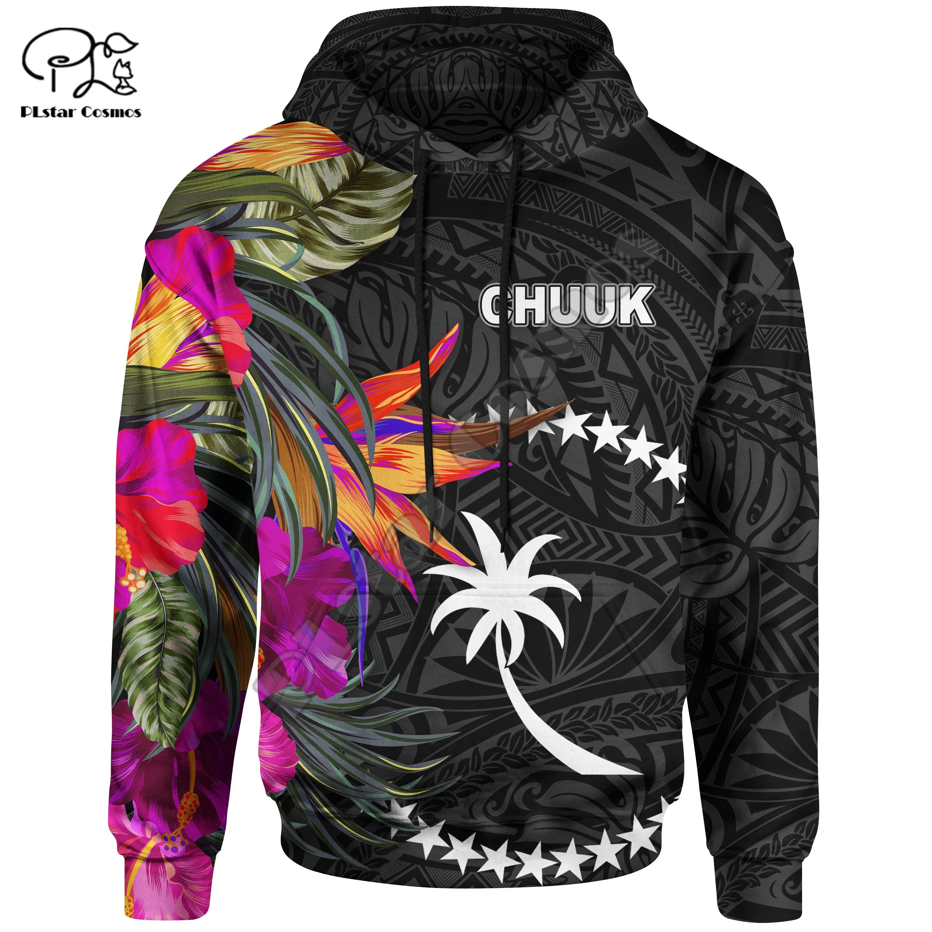 

NewFashion Polynesian Chuuk Country Flag Tribal Culture Retro Tattoo Tracksuit Men/Women 3DPrint Streetwear Pullover Hoodies B-8