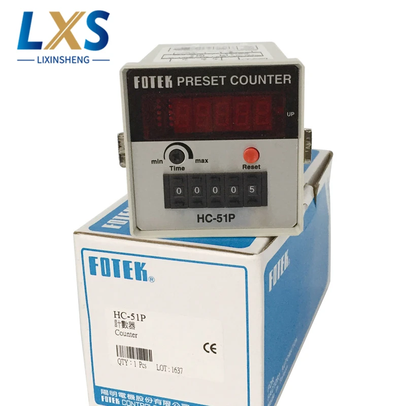 100% Fotek HC-51P 5 Digits Digital Preset Counter/Digital Counter/Electronic Counter