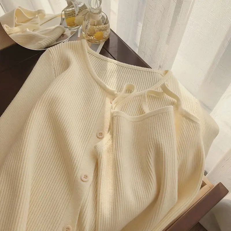 5 Colors Sets Women Slim Knitting Casual Tender Ladies Elegant Female O-neck Ulzzang Chic Stylish Classy Outfit Fashion Outwear