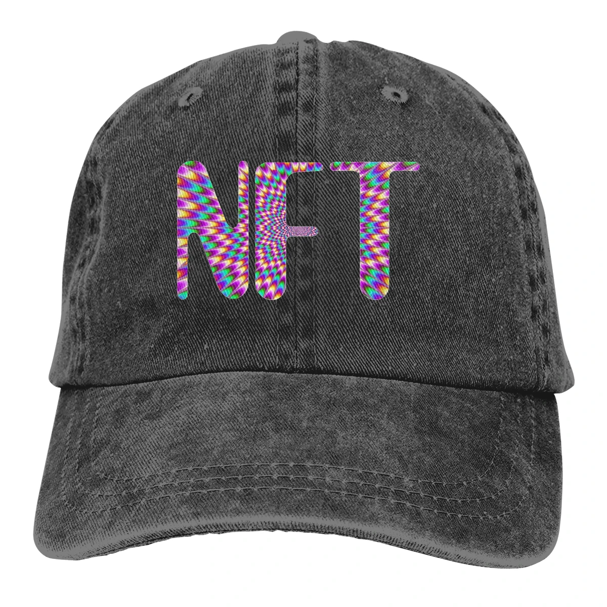 

Adjustable Solid Color Baseball Cap Trippy NFT LUV By Artcestral NFT Artists Washed Cotton NFT CryptoPunk YABC Sports Woman Hat