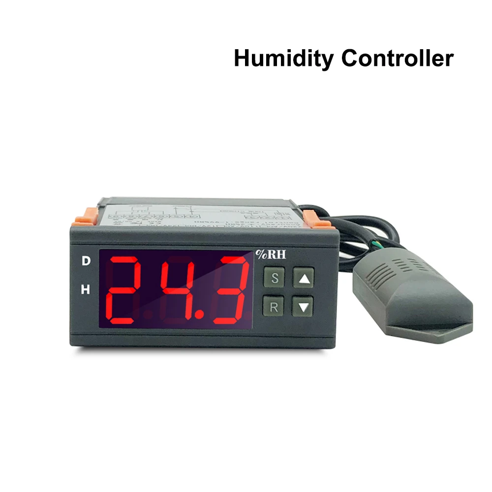 ZFX-13001 Digital Humidity Controller Humidifier Dehumidifier 1%-99%RH 110V 220V 10A Hygrometer Humidistat Control Switch