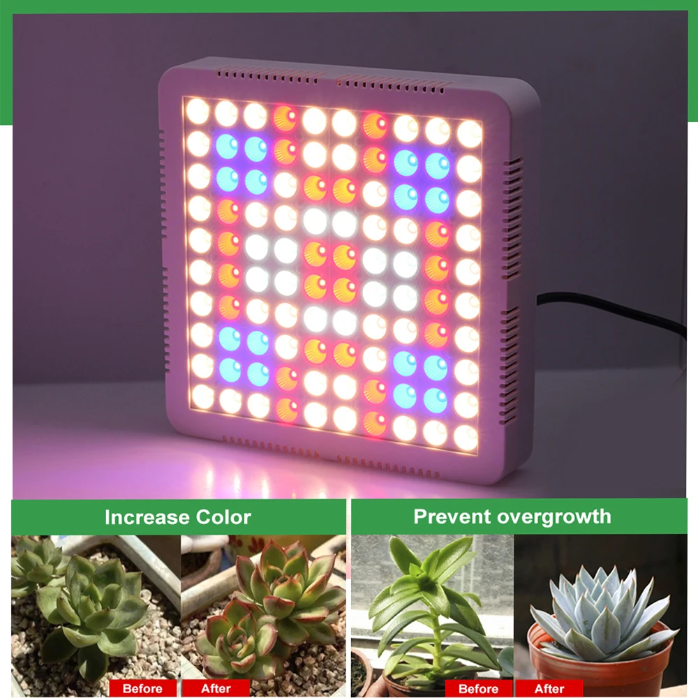 1000W LED Grow Light Full Spectrum Phyto Lamp With Cooling Fan LED Plant Grow Lights for Hydroponic Indoor Plants Veg and Flower