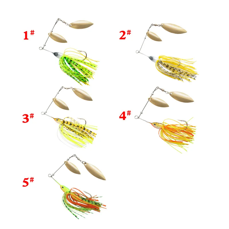 Spinnerbait 13,3g para lucio – señuelo artificial con cuchara - imagen 4