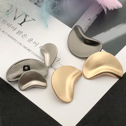 10pcs/lot Moon Shape Golden Metal Buttons for Clothing Decorative Buttons for Women's Coats Sewing Accessories Fashion Buttons