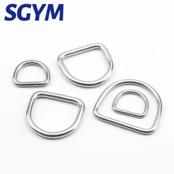 D Ring 304 Stainless Steel Polished Welded 15 20 25 30 40 50mm Width Dog/Pet Collars Buckle Accessories Marine  Hardware