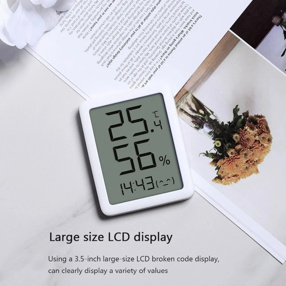 XiaomiYoupin miaomiaoce Thermometer E-ink Screen LCD Large Digital display Thermometer Hygrometer Temperature Humidity Sensor